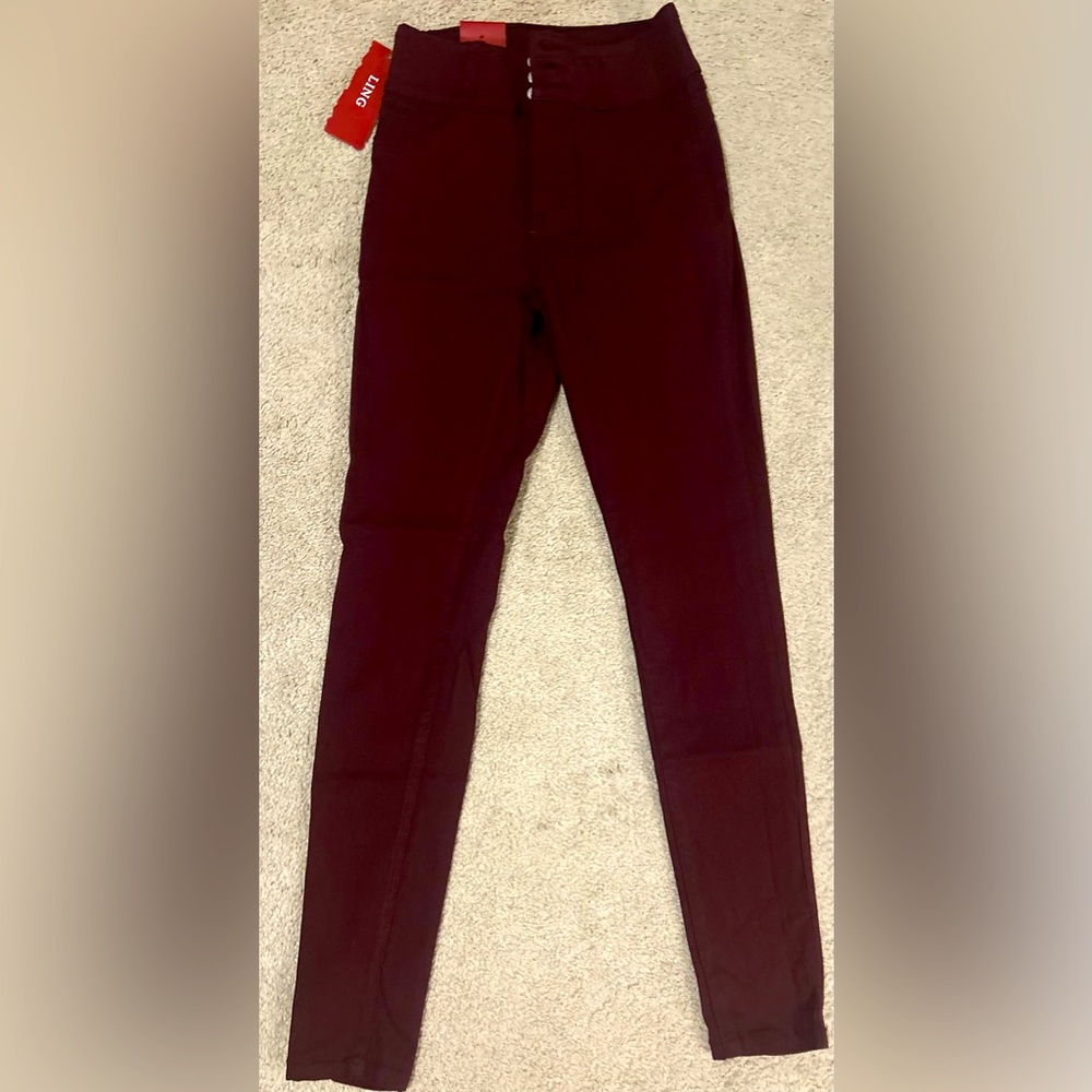 Burgundy Jegging